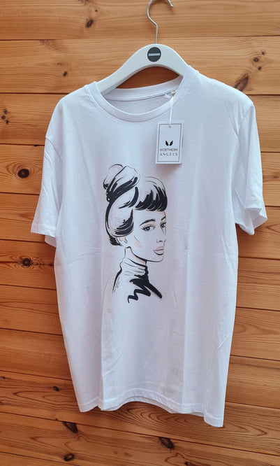 Women's Portrait Print T-shirt by Emily Wilding Davison Size XL