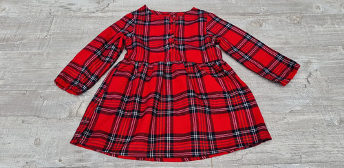Girl's Checkered Dress Size 86 cm