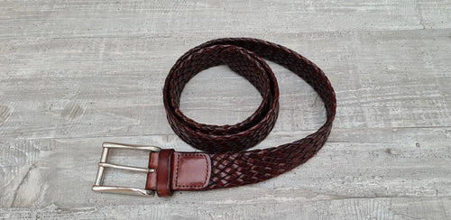 Men's Brown Leather Belt Length 100 cm