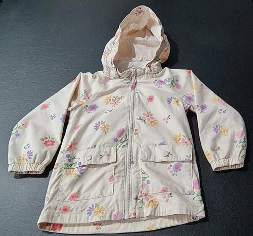 Girls' Zip-up Jacket with Hood 92 cm