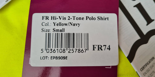 FR74 Long Sleeves Polo Shirts Size S