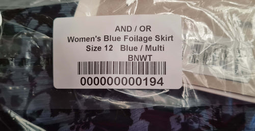 Women's Foilage Skirt  Size 12