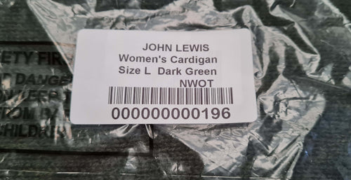 Women's Long Cashmere Cardigan Size L