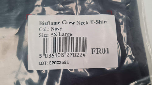 FR01 Bizflame FR Crew Neck Lightweight Long Sleeves T-shirt 5XL