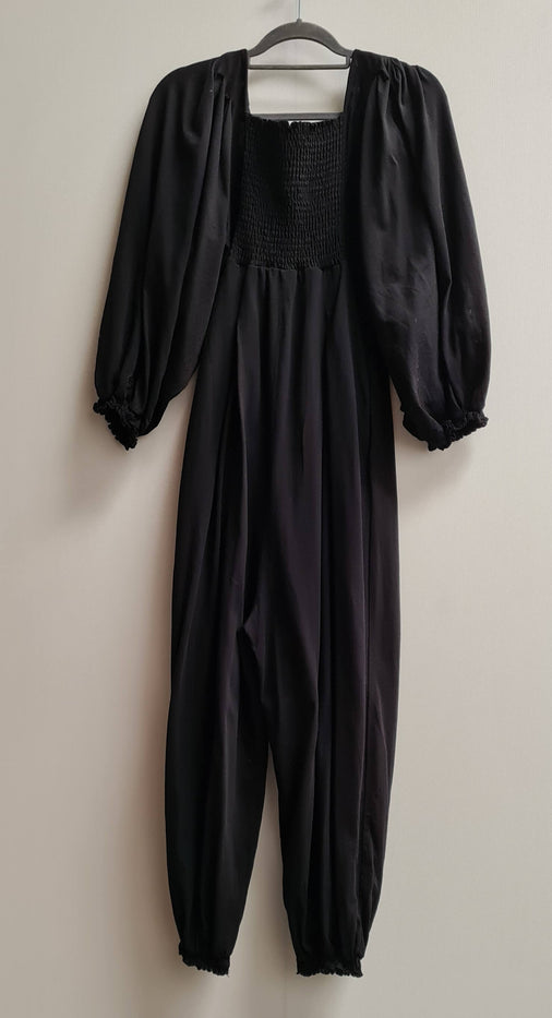 Women's Black Cotton Jumpsuit Size S