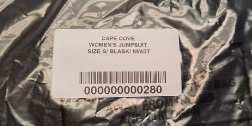 Women's Black Cotton Jumpsuit Size S