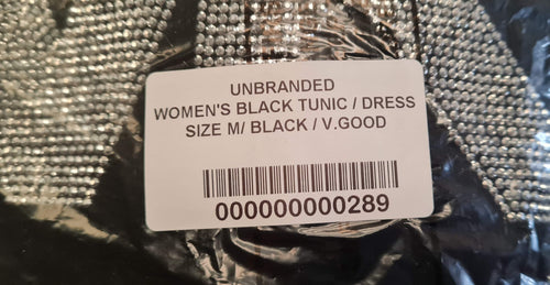 Women's Black Tunic / Mini Dress Size M