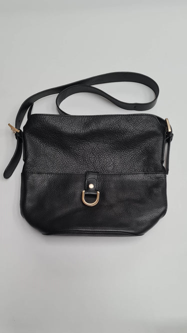 Women's Black Leather Shouder Bag