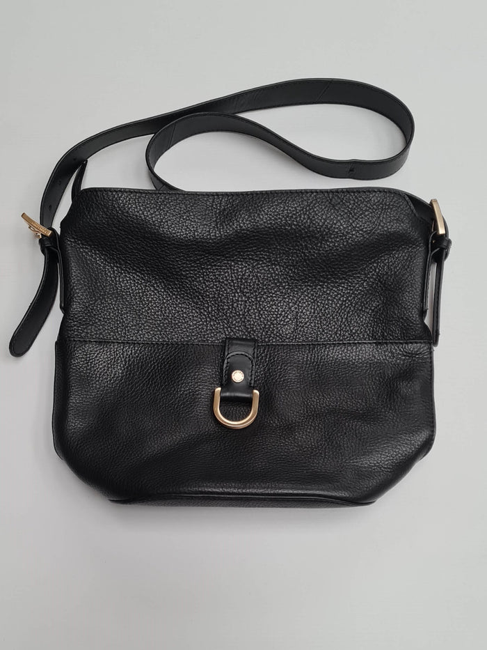 Women's Black Leather Shouder Bag