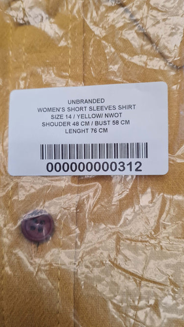 Women's Short Sleeves Shirt Size 14