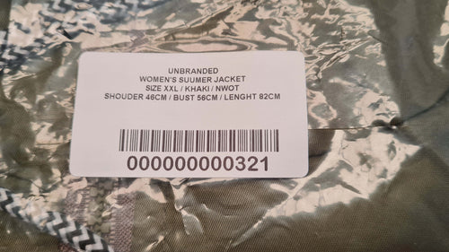 Women's Summer Jacket Size XXL