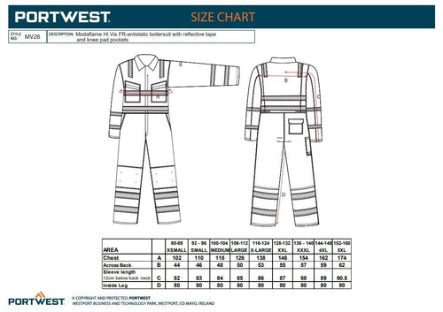 MX28 Coverall Overall Flame Resistant Workwear Size M