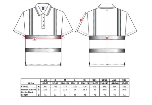 F477 Men's Polo Shirt Size 4XL
