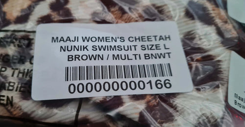 Women's Cheetah Nunik Swimsuit Size L