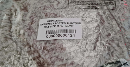 Women's Frosted Throw Size M/L