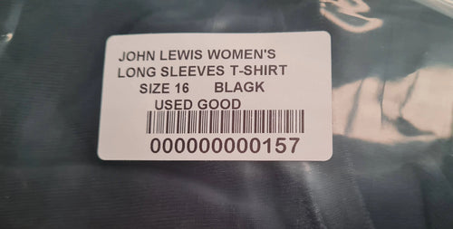 Women's Long Sleeves T-shirt Size 16