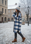 Long Coat / Oversized Checkered Shacket 2XS/UK 4