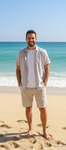 Men's Slim Fit Short Sleeve Cotton Shirts Size 17.5