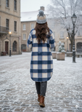 Long Coat / Oversized Checkered Shacket 2XS/UK 4