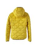 Women's Yellow Quilted Jacket with Hood Model G50000PR Size 10