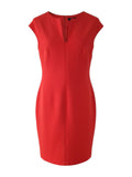 Women's Orange Bodycon Midi Dress Size S