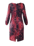 Silk Floral Ruched Knee Length Dress Size S