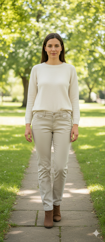 Wome's Chinos Tapered Ankle Length Trousers Size 6