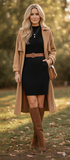 Woman Black Knitted Dress Size S