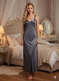 Women’s Charcoal Viscose Long Nightdress Size 8/10