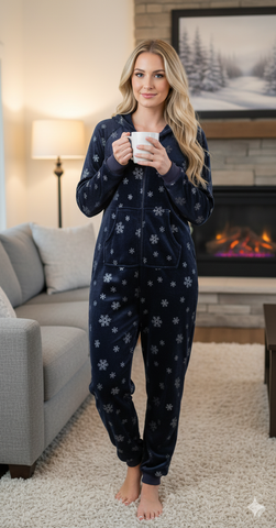 Women's Snowflake Onesie - Size M