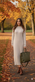 Women's Knitted Midi Dress Size XS / S