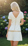 Women's White Summer Mini Dress Size S