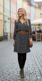 Women's Floral Midi Dress Size UK 8