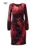 Silk Floral Ruched Knee Length Dress Size S