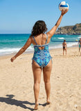 Women's Floral Print Padded Underwired Tankini Top