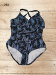 Alocasia Leaf Print One Piece Swimsuit Size XL / UK 20 - 22
