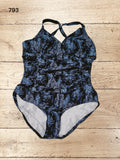 Alocasia Leaf Print One Piece Swimsuit Size XL / UK 20 - 22