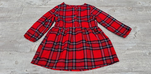 Girl's Checkered Dress Size 86 cm