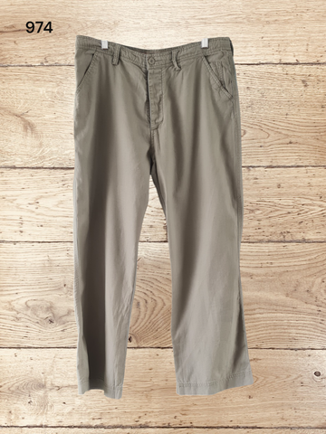 Men's Khaki Trousers Size W36 L30