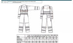Hi Vis Modaflame Coverall Overall Contrast Flame Resistant MV28T Size M
