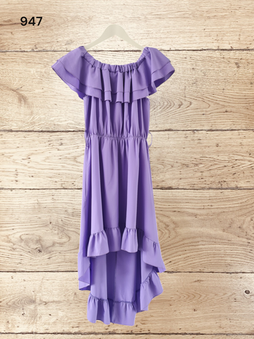 Women's Asymmetrical Purple Dress Size 10