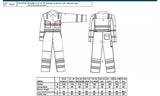 Hi Vis Modaflame Coverall Overall Contrast Flame Resistant MV28T Size M