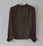 Women's Dots Spot High Neck Top Size 16