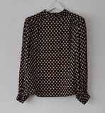 Women's Dots Spot High Neck Top Size 16