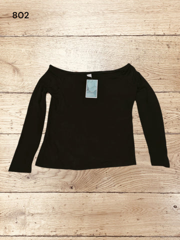 Women's Off Shoulder Top Long Sleeve V Neck Size  M