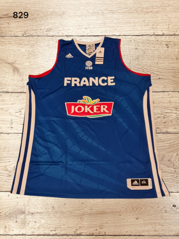 Women's FFBB France Basketball Jersy T-shirt Size 2XL / UK 26