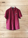 Men's Checkered Shirt With Short Sleeves Size XL