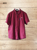Men's Checkered Shirt With Short Sleeves Size XL