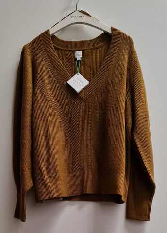 Women's V Rib Neck Jumper Size 18