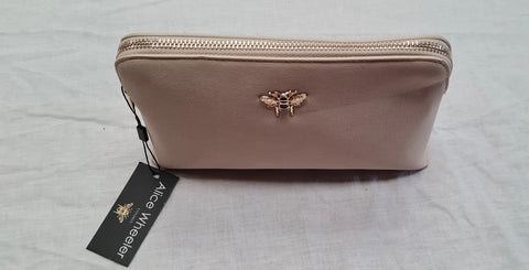 Women's Suede Beauty Cosmetic Bag